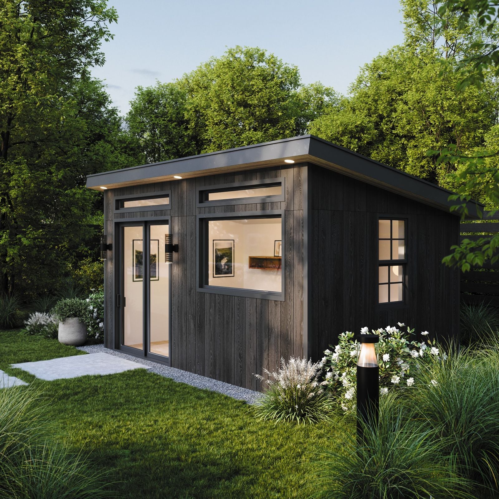 10x16 Home Office Lean-To Studio Shed – Outdoor Room Co.