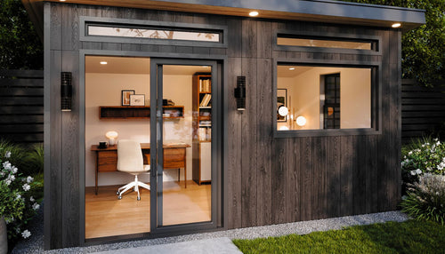 10x16 Home Office Lean-To Studio Shed